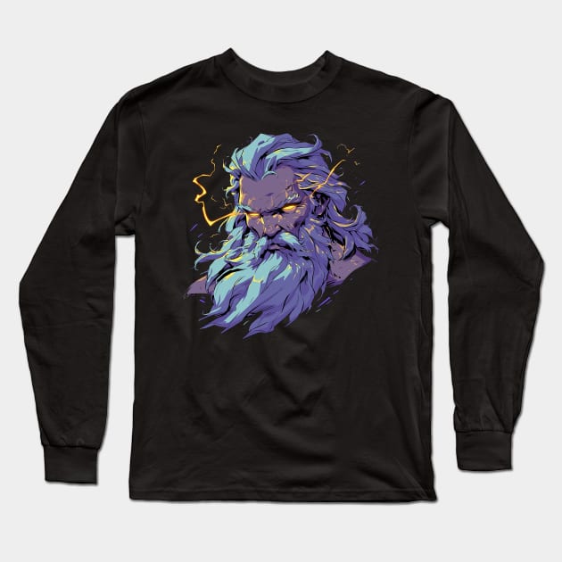 zeus Long Sleeve T-Shirt by Stephanie Francoeur Art